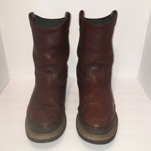 Georgia Boot Leather Giant Wellington Pull On Size 13W 10” Tall G-4274 W046817